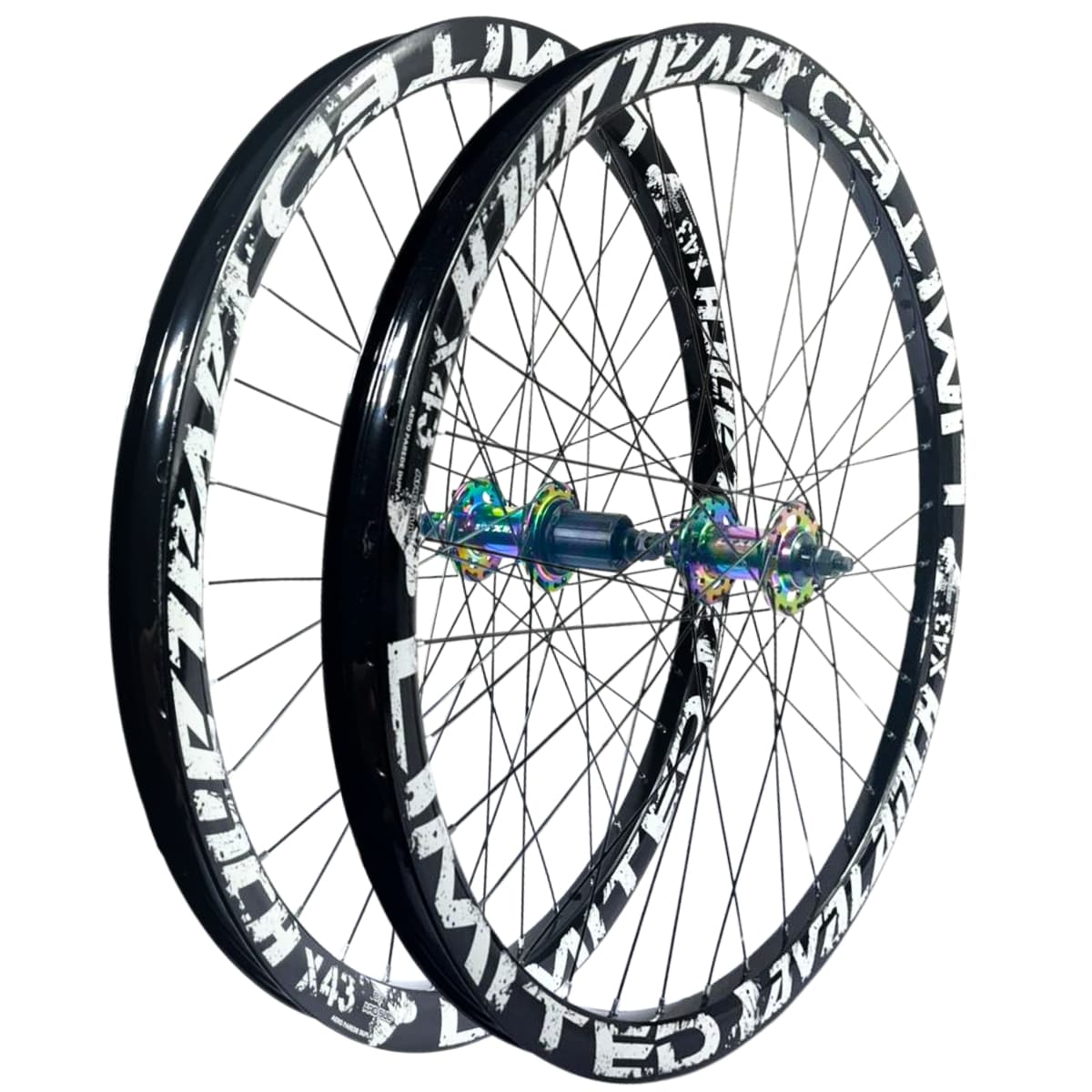 Par de Roda 26 Avalanche Preto Cubo LTX Cassete Camaleão Barulhento