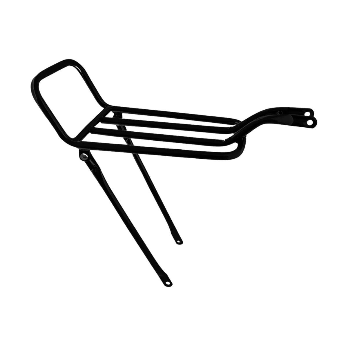 Bagageiro de Bicicleta AMR Tubular Aro 26 Preto Articulado Rabeta Alta