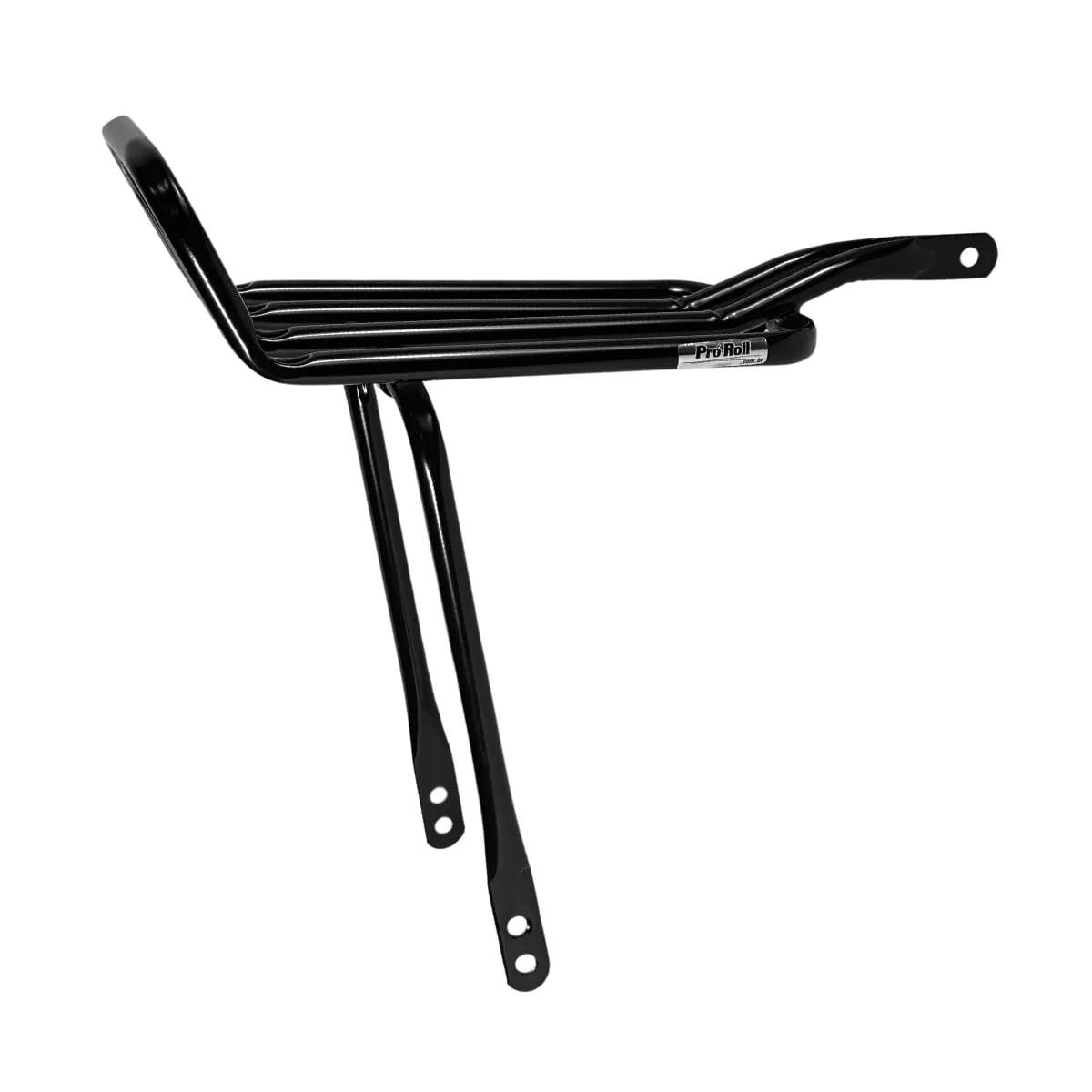Bagageiro de Bicicleta Pro Roll Tubular Preto Articulado Rabetão