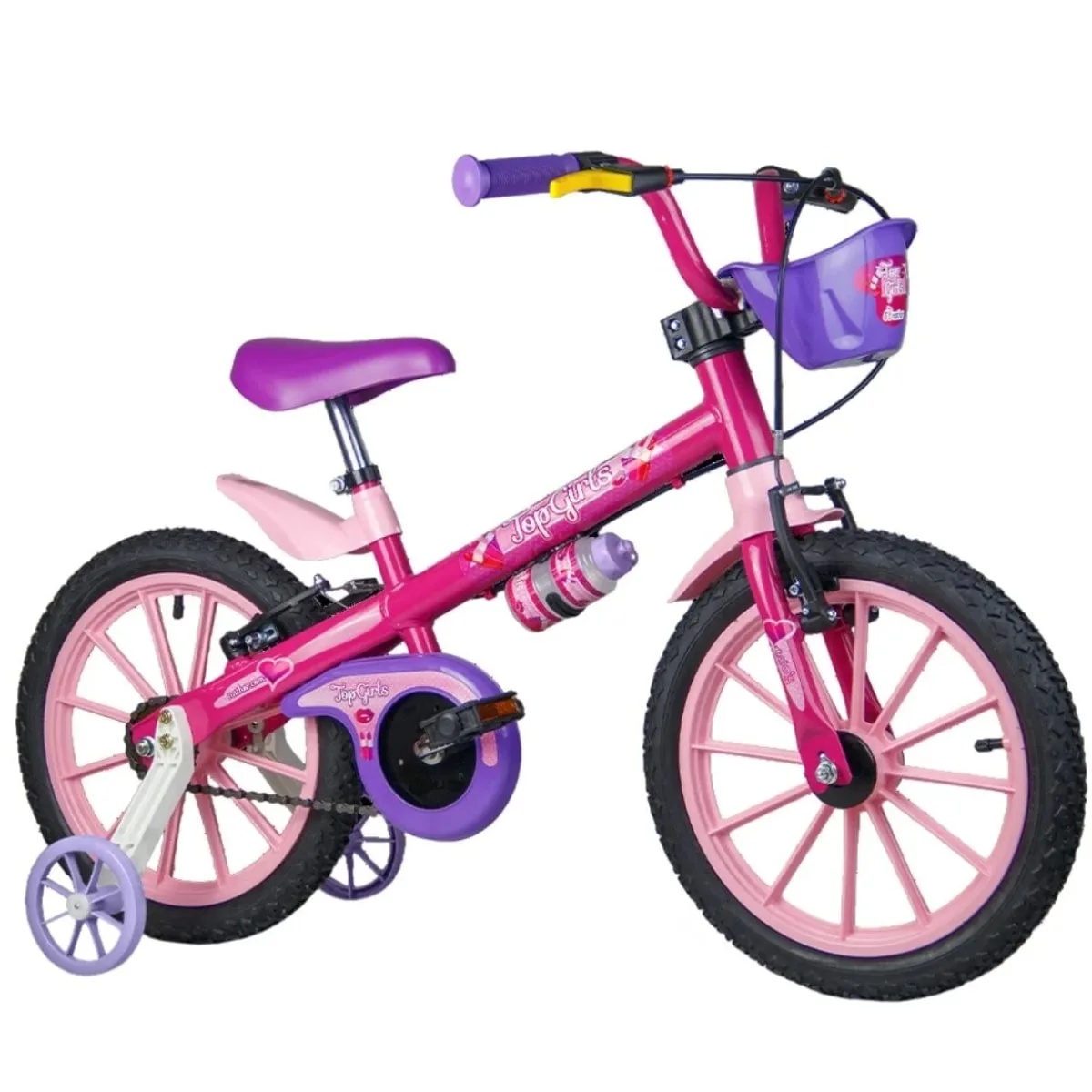 Bicicleta Aro 16 Nathor Top Girls Rosa