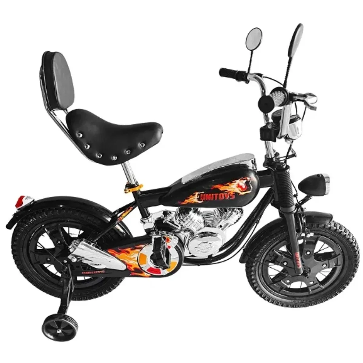 Bicicleta Aro 16 Unitoys Chopper Fire