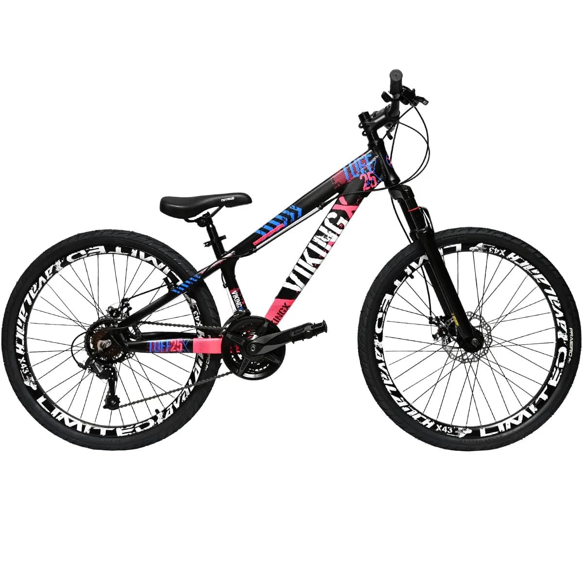 Bicicleta Aro 26 Viking Tuff-25 Start 21 Velocidades Freio Disco