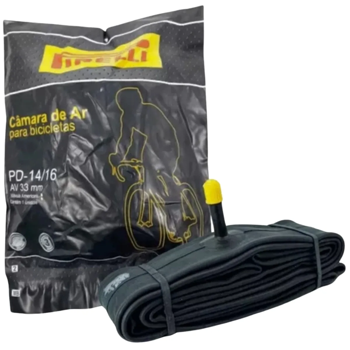 Câmara Aro 14/16 Pirelli Válvula Americana 33mm