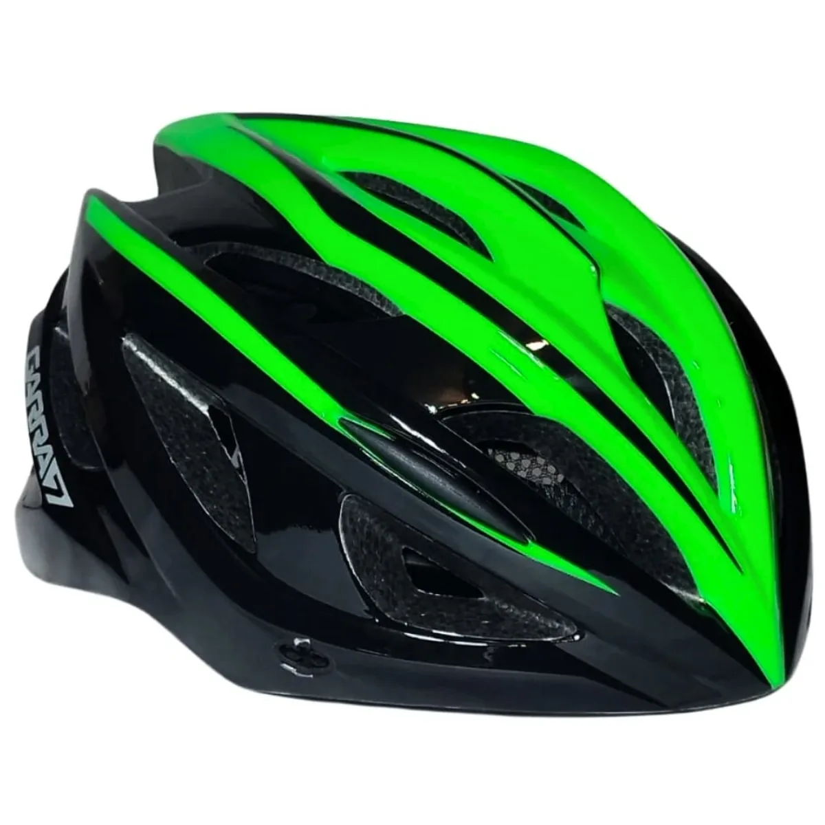 Capacete Bike Garra7 X 28 Preto e Verde M