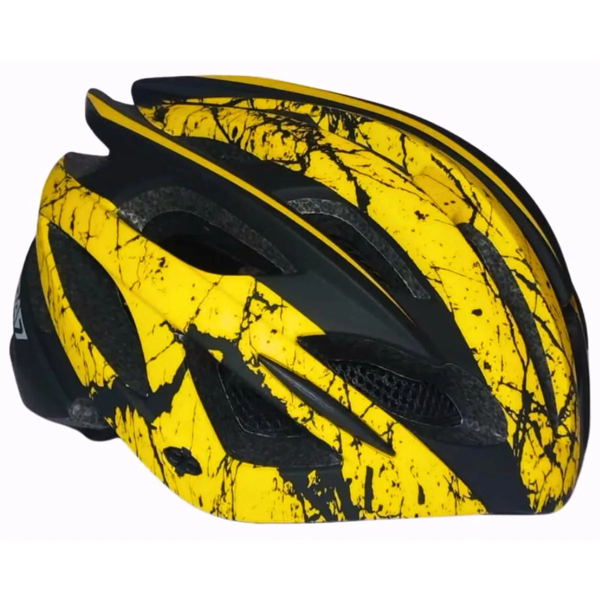 Capacete Bike Garra7 X-29 Preto e Amarelo M