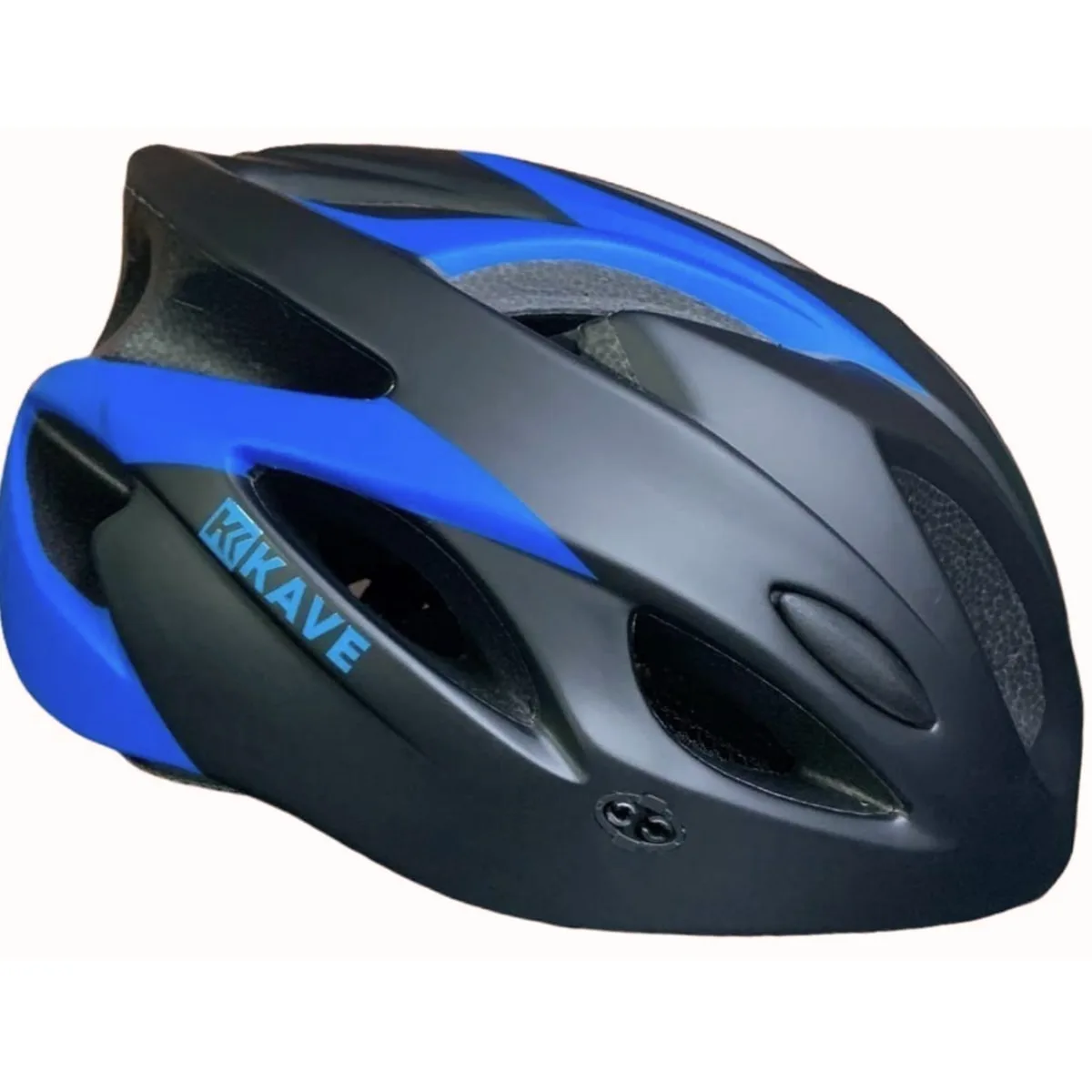Capacete Bike Kave Revo Preto e Azul Tamanho M