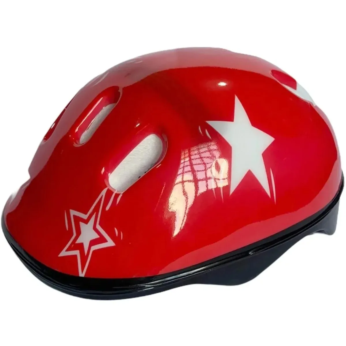 Capacete Bike Mirim GTS Vermelho Estrela P