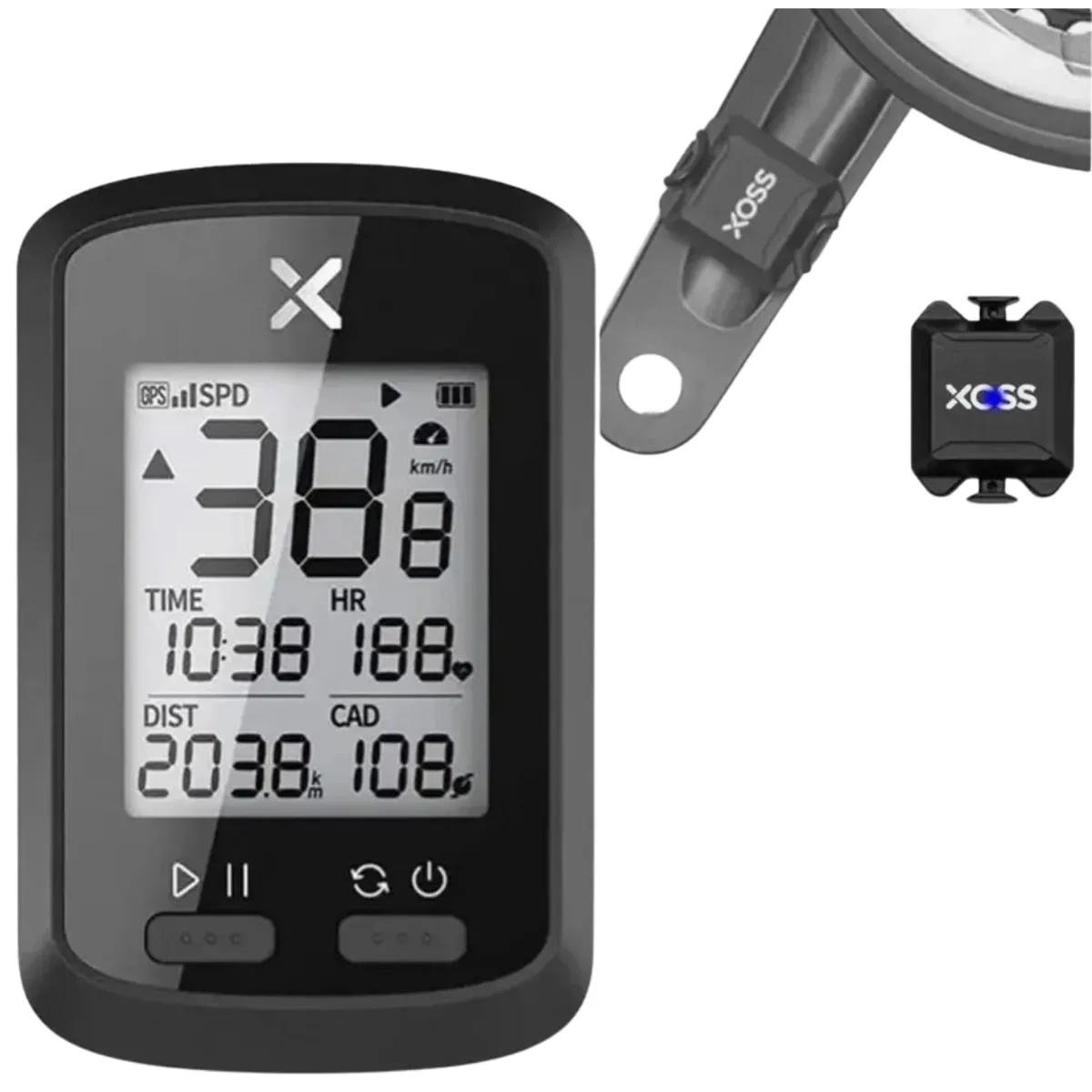 Ciclocomputador GPS Bike Kave Xoss G+ Com Sensor Cadência