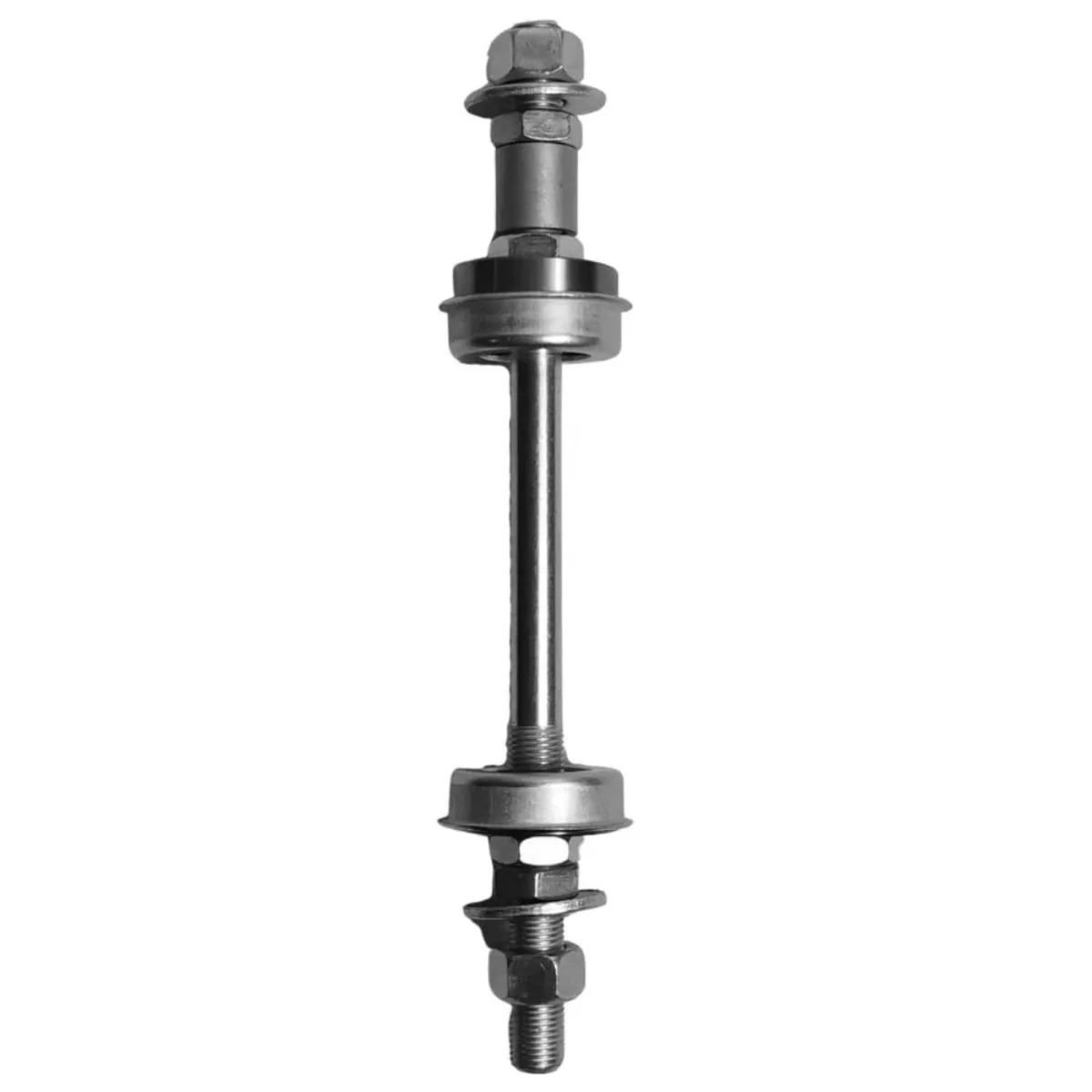 Eixo Traseiro Nek 175mm Aço Zincado Grosso 3/8 Com Rolamento