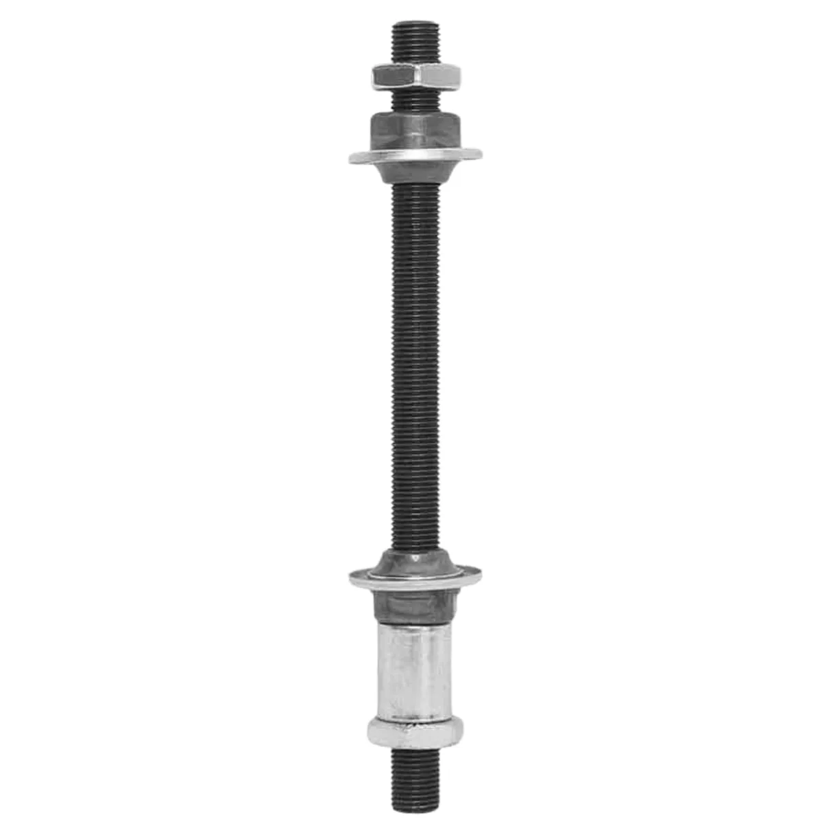 Eixo Traseiro Shun Feng 145mm Aço Preto Grosso Furado 3/8