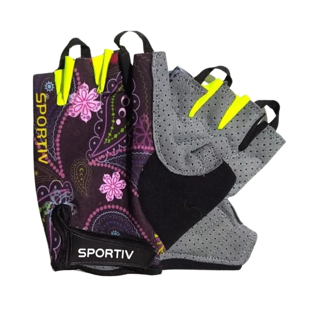 Luva Ciclismo Sportiv Estampada Dedo Curto