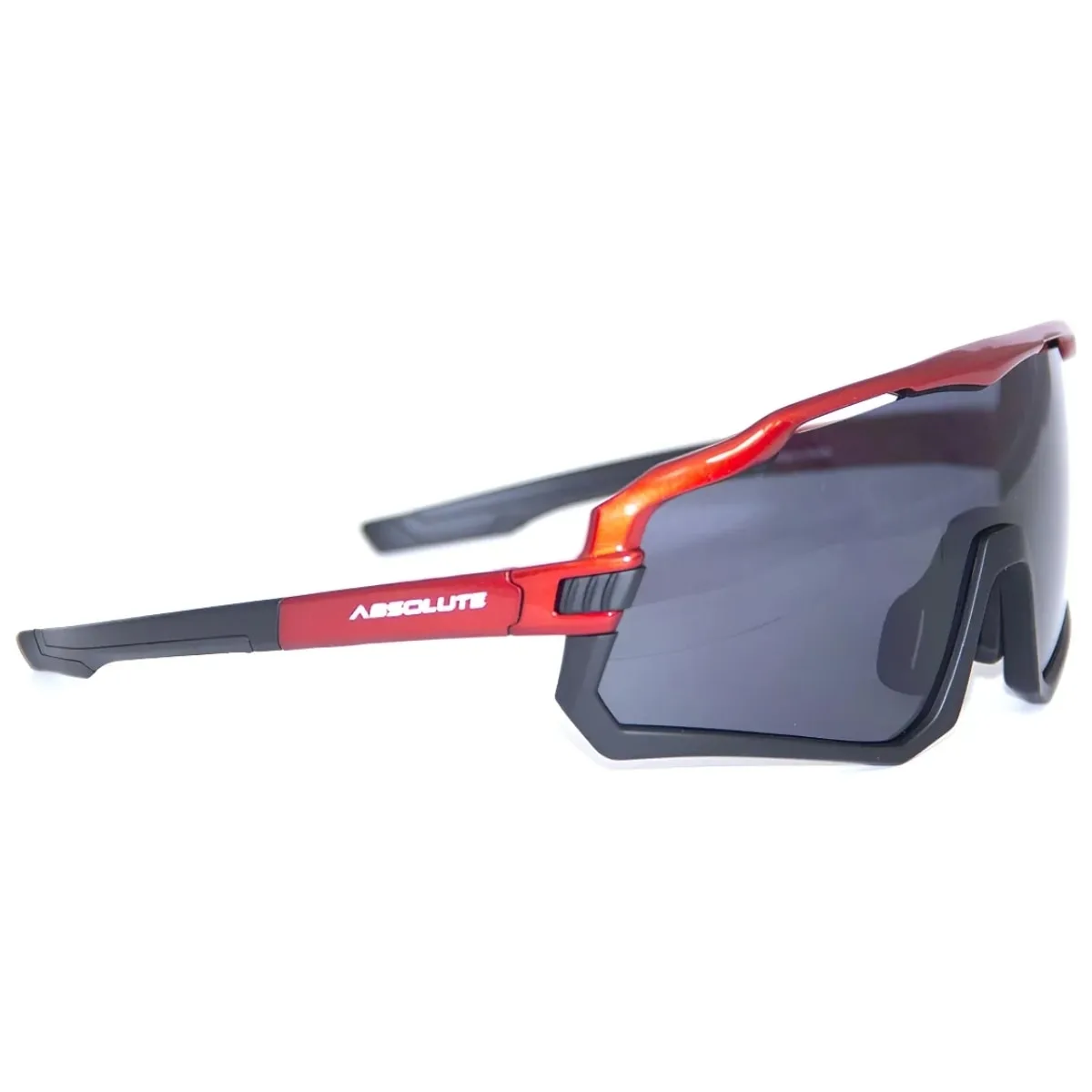 Oculos Ciclismo Absolute Wild Vermelho Lente Fume UV400