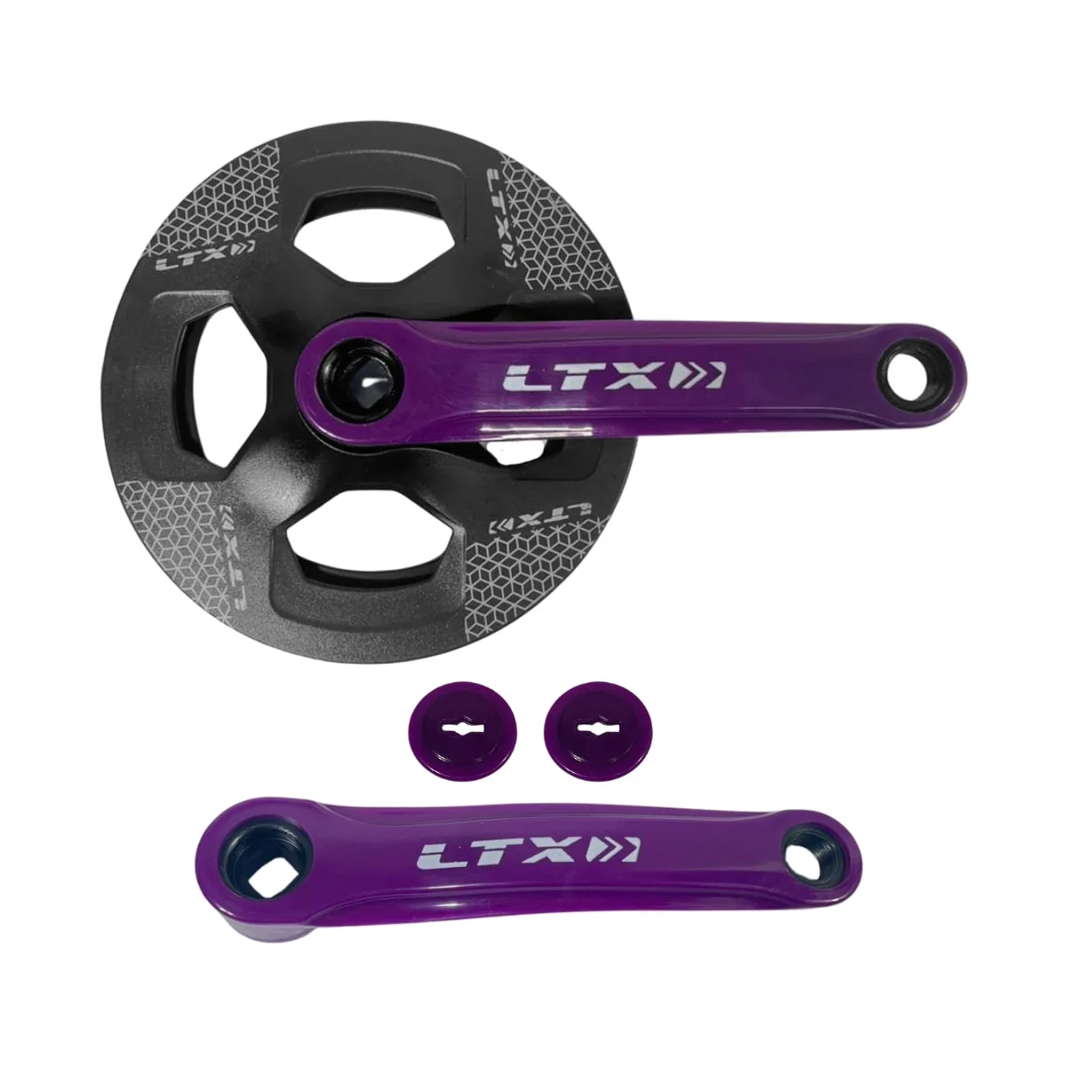 Pedivela Single LTX 36 Dentes 152mm Preto e Roxo
