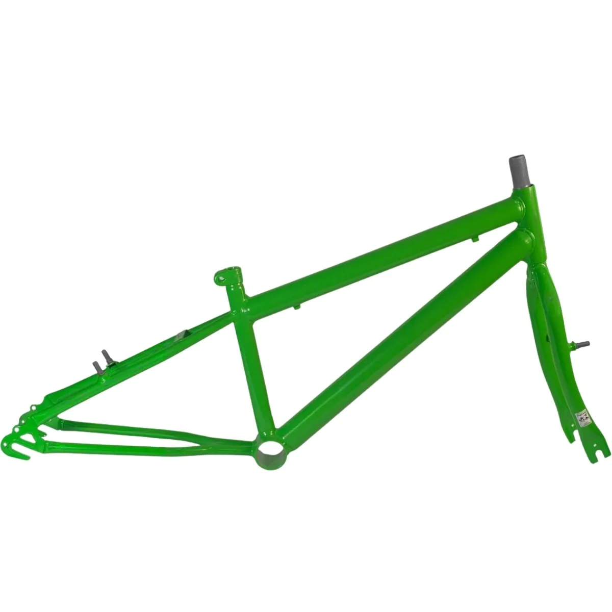 Quadro de Bicicleta Aro 20 Samy Rebaixado Raptor Verde Kawasaki Com Garfo